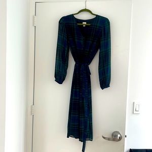 A New Day green and blue plaid dress